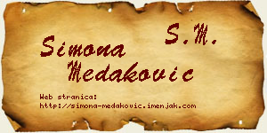 Simona Medaković vizit kartica